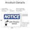 Signmission Non-Potable Water, 24 in W x Rectangle, Plastic OS-2PACK-NS-P-1824-L-16244 - alternate 2